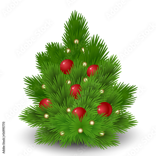 Vector: Christmas tree. Vector illustration Christmas tree. Vector illustration