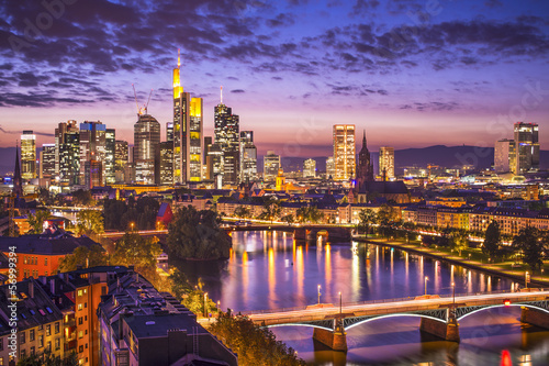 Photo: Frankfurt, Germany Financial District Skyline Frankfurt, Germany Financial District Skyline