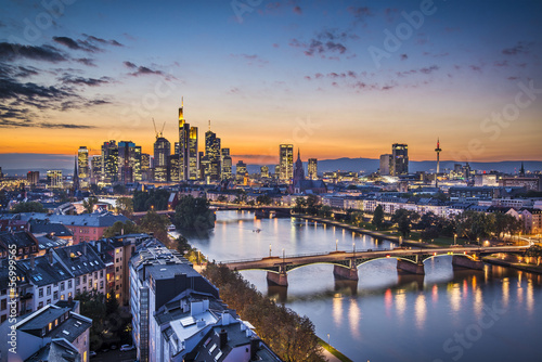 Photo: Frankfurt, Germany Financial District Skyline Frankfurt, Germany Financial District Skyline