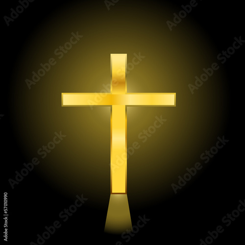 Vector: golden cross golden cross