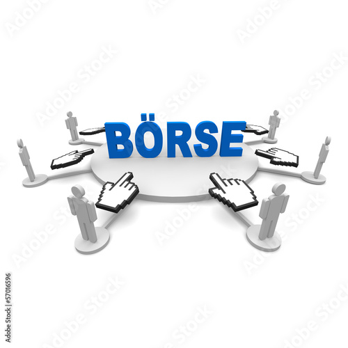 Illustration: aktien, börse, online, handel, aktien, börse, online, handel,