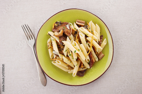 Photo: Yellow foot and red pine mushroom pasta Yellow foot and red pine mushroom pasta