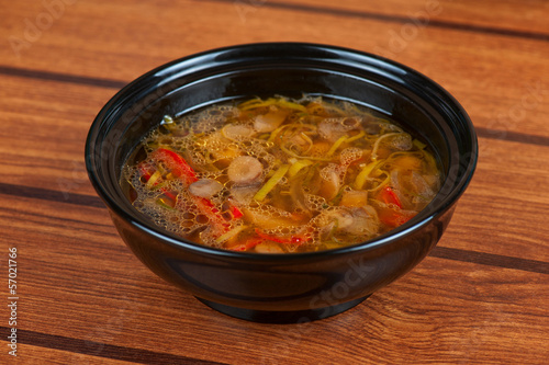 Photo: Fresh vegetable soup Fresh vegetable soup