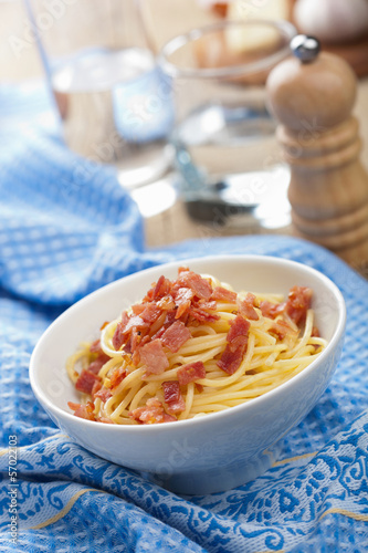 Photo: spaghetti carbonara spaghetti carbonara
