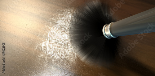 Illustration: Dusting For Fingerprints On Wood Dusting For Fingerprints On Wood