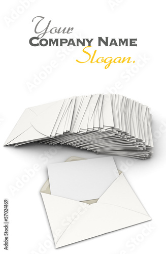 Illustration: Correspondence in white Correspondence in white