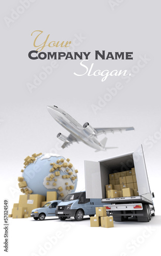 Illustration: International goods transport International goods transport