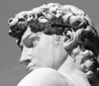 head of David sculpture by Michelangelo, Florence, Tuscany head of David sculpture by Michelangelo, Florence, Tuscany