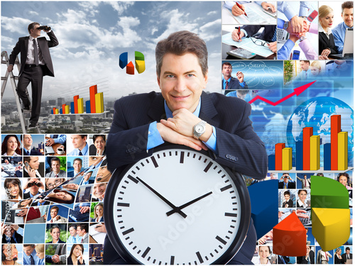 Photo: Business collage. Business collage.