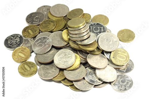 Photo: scattered coins scattered coins