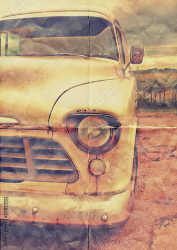 Photo: faded old truck faded old truck