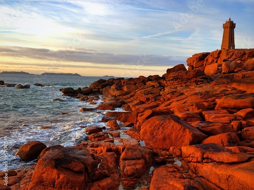 Instant Collection: Sonnenuntergang an der Cote de granit rose Sonnenuntergang an der Cote de granit rose