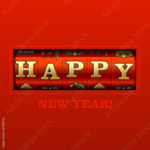 Vector: Happy New Year card Happy New Year card