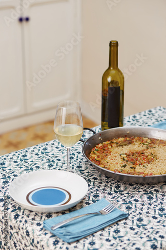 Photo: Vegetable rice pan ready to eat Vegetable rice pan ready to eat