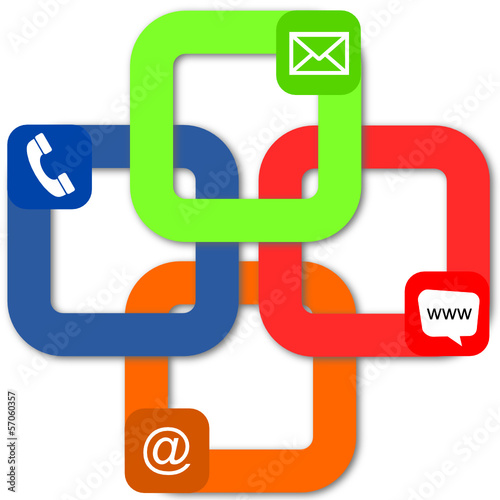 Vector: Icones de contact Icones de contact