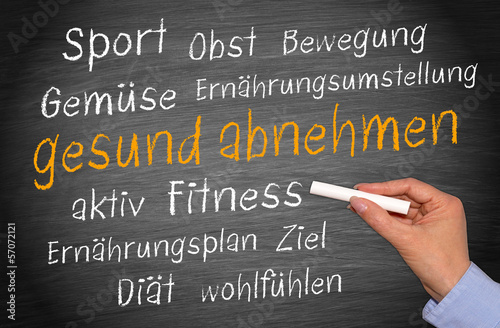 Illustration: gesund abnehmen gesund abnehmen