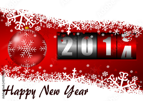 Illustration: 2014 new year counter 2014 new year counter