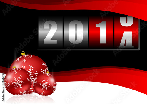 Illustration: 2014 new year counter 2014 new year counter