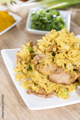 Photo: Indian Rice with Curry Indian Rice with Curry