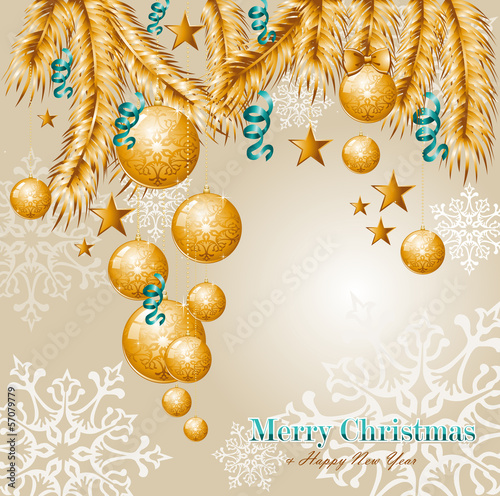 Vector: Merry Christmas elements background EPS10 vector file. Merry Christmas elements background EPS10 vector file.