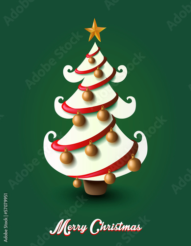 Vector: Merry Christmas elements decoration tree EPS10 file. Merry Christmas elements decoration tree EPS10 file.