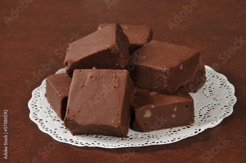 Photo: Rich sliced fudge Rich sliced fudge