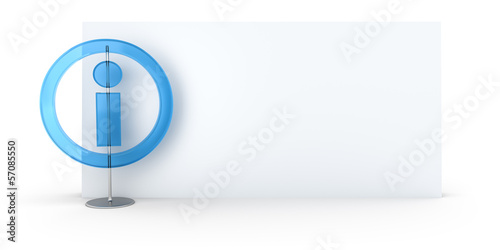 Illustration: information sign background information sign background