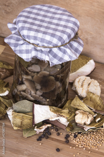 Photo: dried and marinated mushrooms dried and marinated mushrooms
