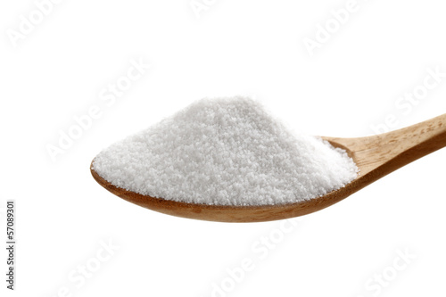 Photo: Sugar or Salt on spoon Sugar or Salt on spoon