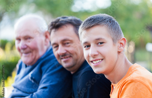 Photo: Male generations Male generations