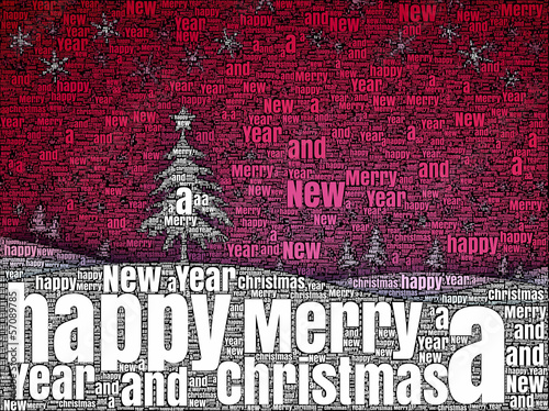 Illustration: word picture Merry Christmas word picture Merry Christmas