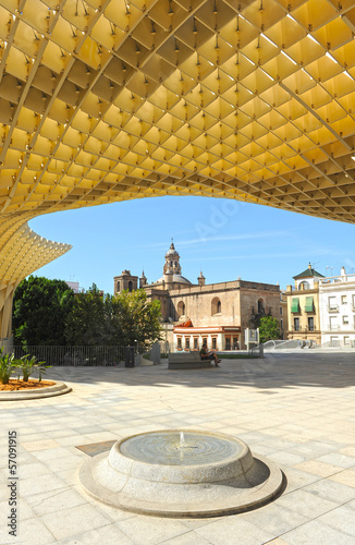 Photo: Metropol Parasol in Plaza de la Encarnacion in Seville, Spain Metropol Parasol in Plaza de la Encarnacion in Seville, Spain