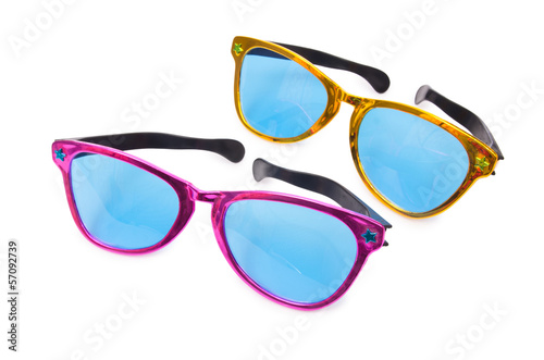 Photo: Sunglasses isolated on the white Sunglasses isolated on the white