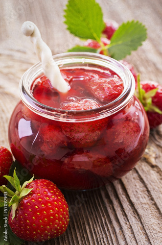 Photo: strawberry jam strawberry jam