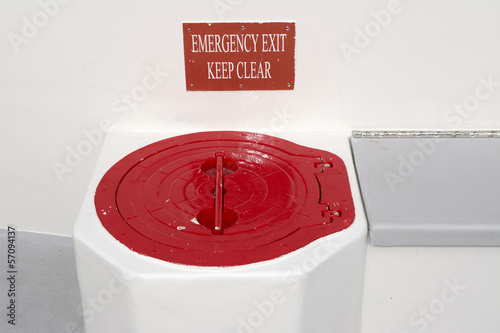 Photo: Emergency escape hatch Emergency escape hatch
