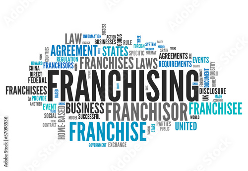 Illustration: Word Cloud "Franchising" Word Cloud "Franchising"