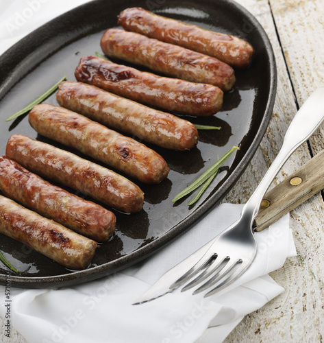 Photo: Fried Breakfast Sausage Links Fried Breakfast Sausage Links