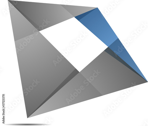 Illustration: Quodragon folded figure Quodragon folded figure