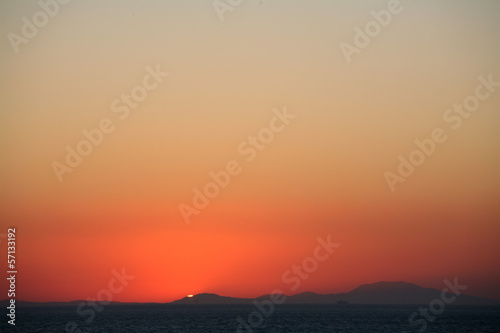 Photo: Sunset from Patmos island Greece Sunset from Patmos island Greece