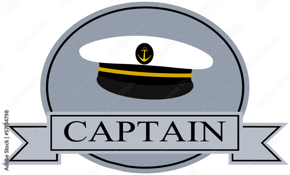 Captain Banner Template Sailor Hat Sticker By Stickersticker Captain Banner Template Sailor Hat Sticker