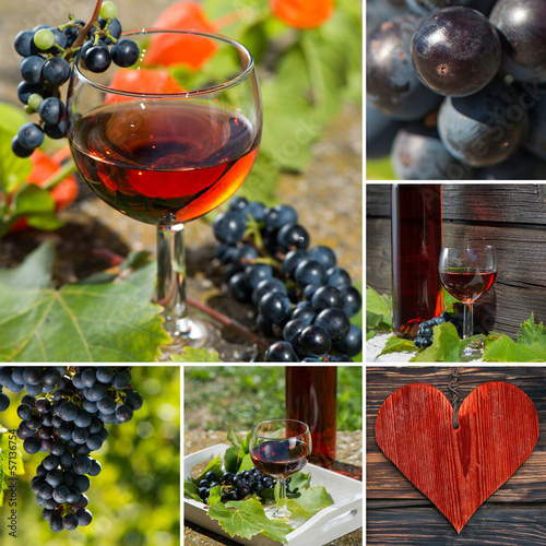 Photo: Roséwein - Collage Roséwein - Collage