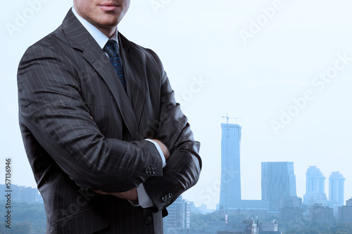 Photo: businessman thinking businessman thinking