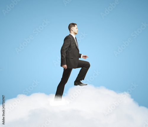Photo: stairs out of clouds stairs out of clouds