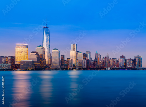 Photo: Skyline of Lower Manhattan at night Skyline of Lower Manhattan at night