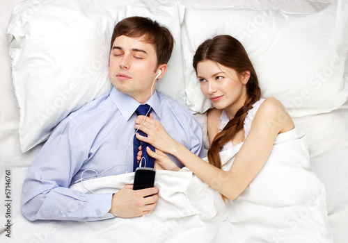 Photo: couple in a bed couple in a bed
