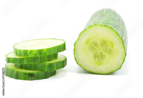 Photo: Isolated Cucumber Isolated Cucumber