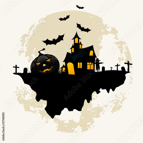 Vector: Grunge Background for Halloween Party Grunge Background for Halloween Party