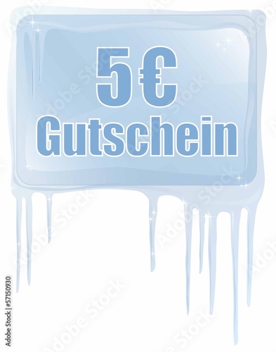Vector: 5 Euro Gutschein 5 Euro Gutschein