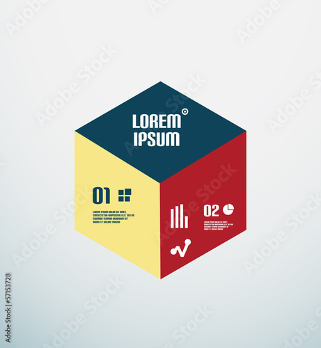 Vector: Modern geometrical infographic template Modern geometrical infographic template