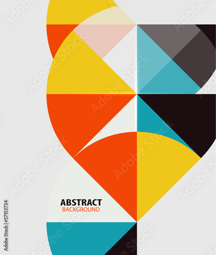 Vector: Colorful geometrical modern art minimal template Colorful geometrical modern art minimal template